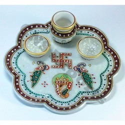 MARBLE POOJA THALI