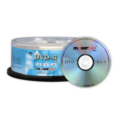 DVD MoserBaer 4.7GB (10 Pieces)