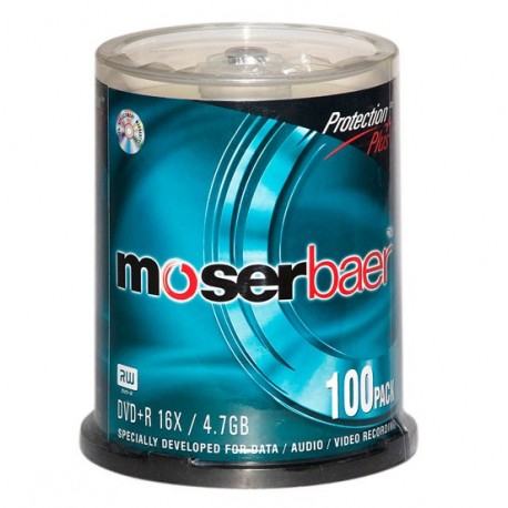 MoserBaer DVD+R Spindle (Pack of 100)